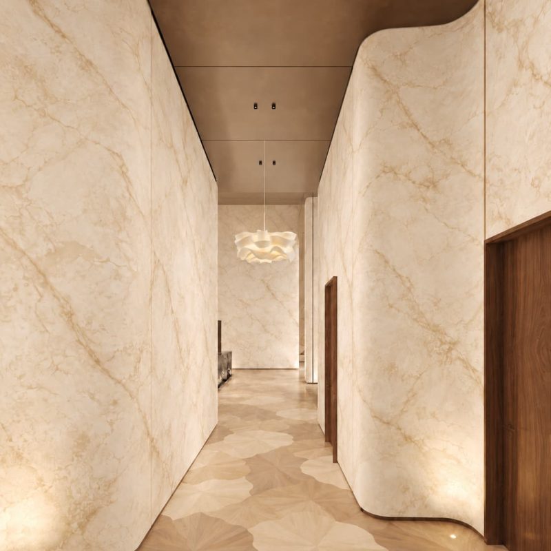 Aurelia Marble Hotel corridor