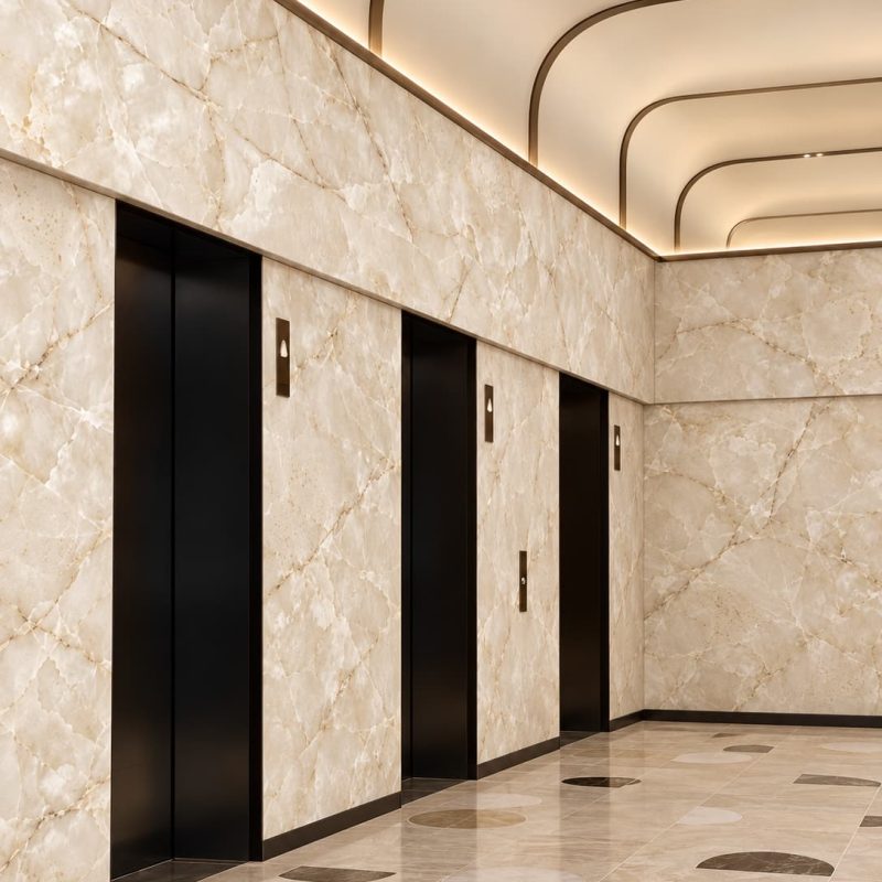 Marfil Onyx Elevator Lobby