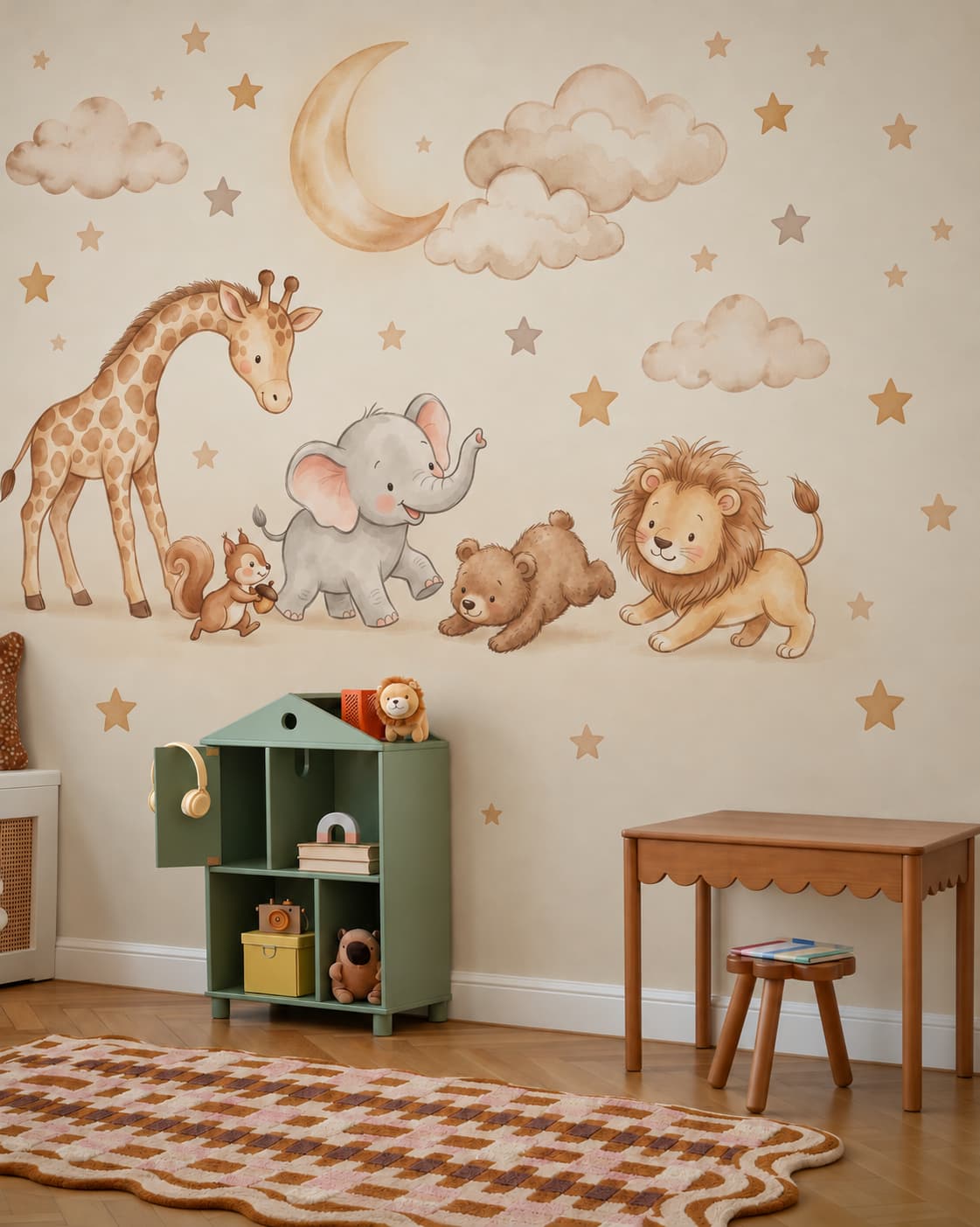 Crescent Dreams and Forest Folics nursery room