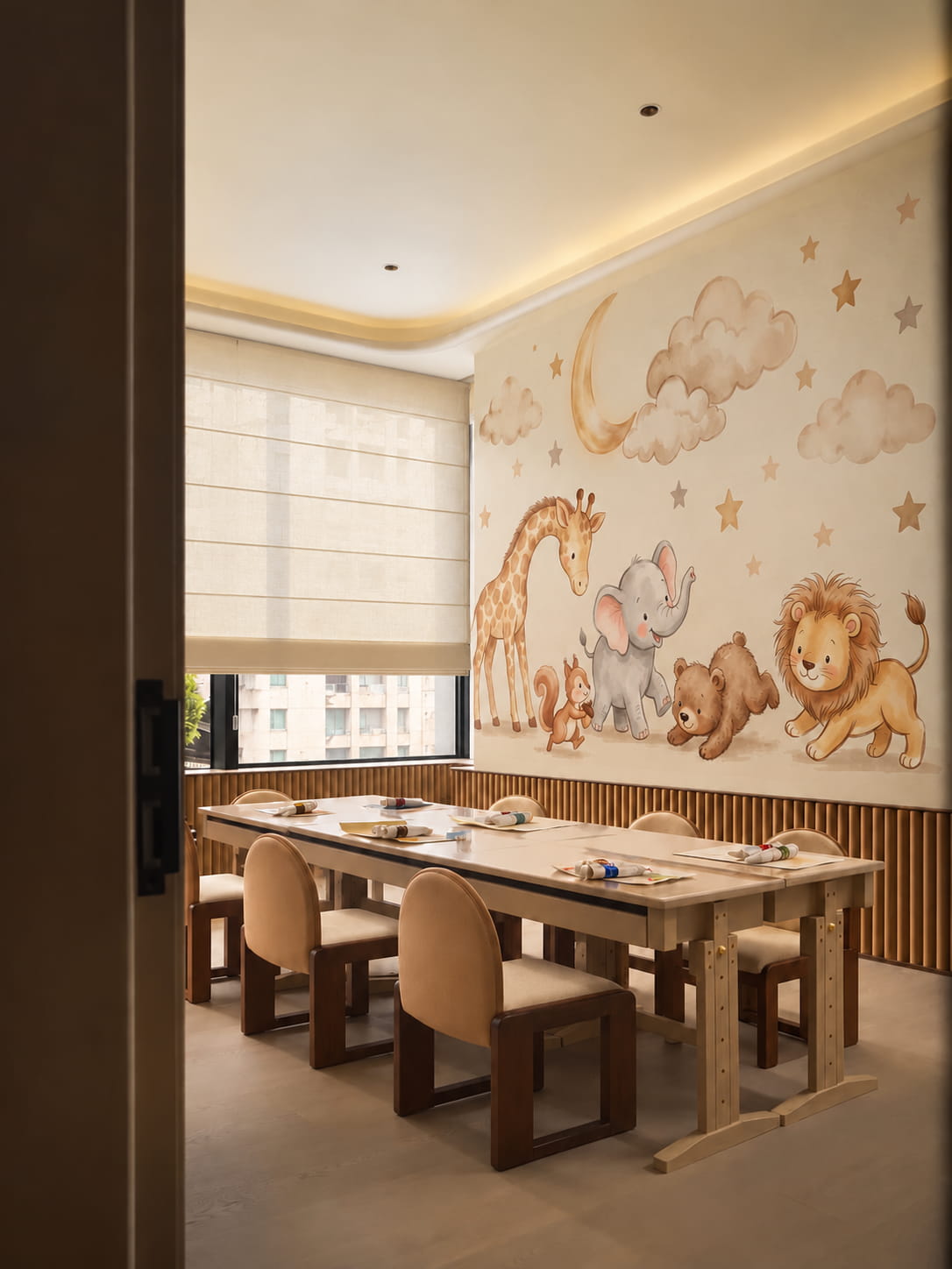 Crescent Dreams and Forest Follics dining room