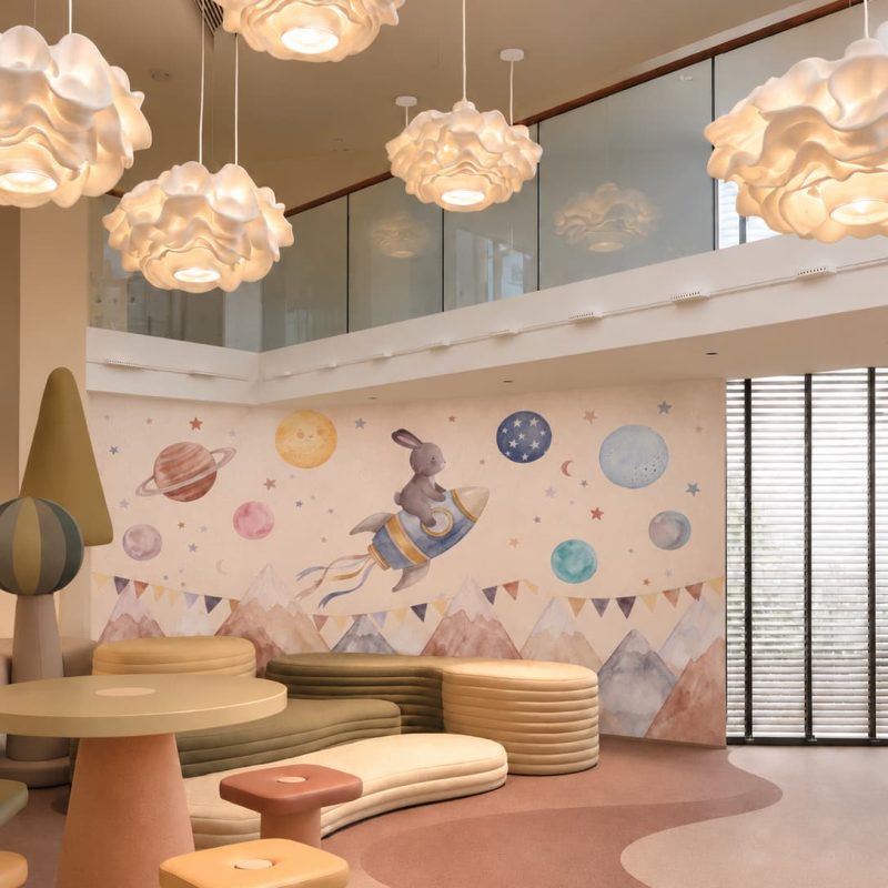 Lunar Lullaby kids playroom