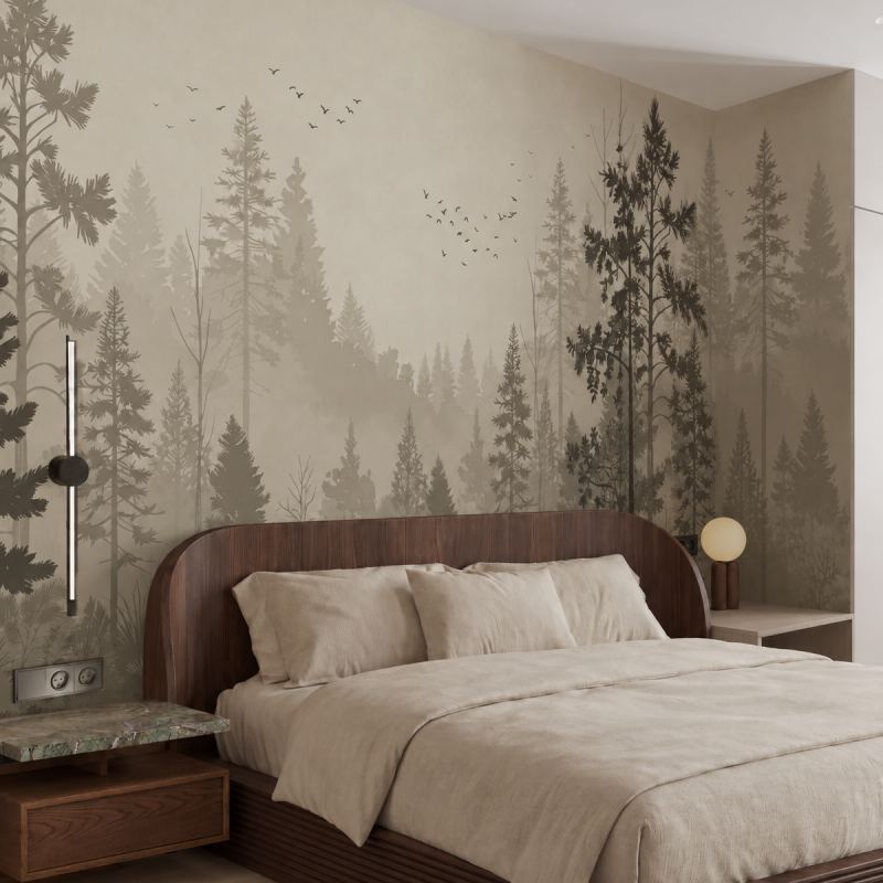 Misty Woodland bedroom