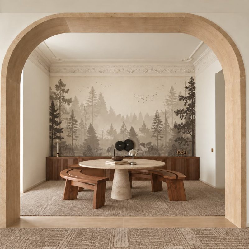 Misty Woodland dining area