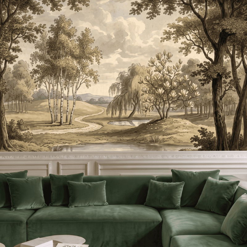 Birch and Bloom living room