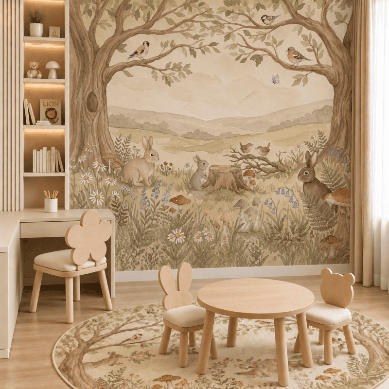 Hoppy Haven Sepia study room