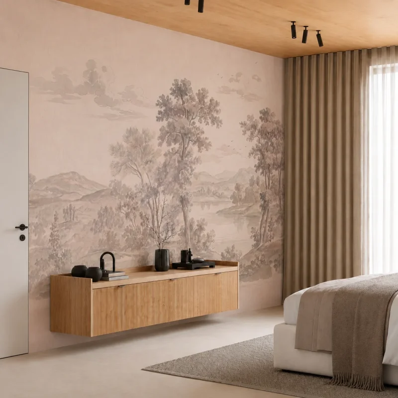 Quiet Waterscape Living Room