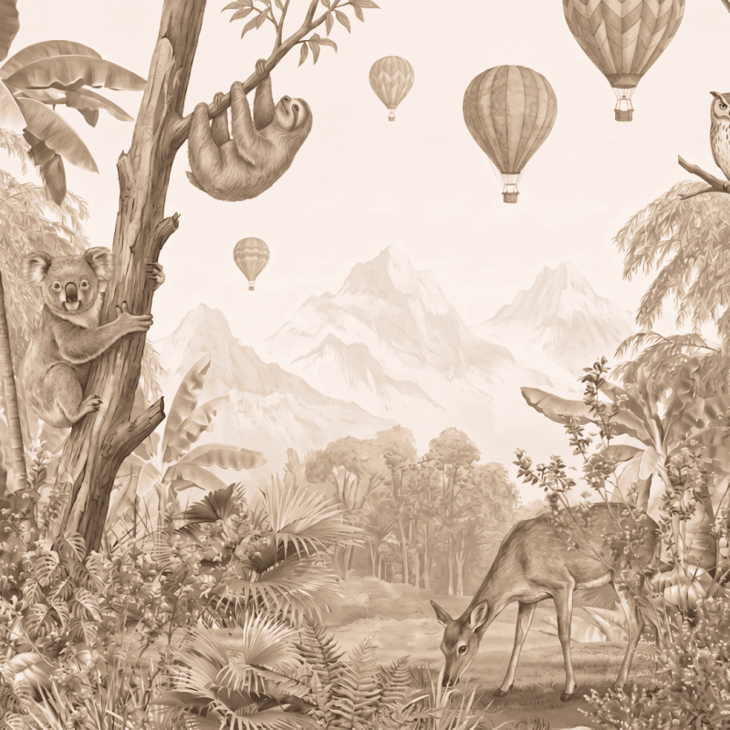 Parchment Jungle Crew Customised Wallpaper