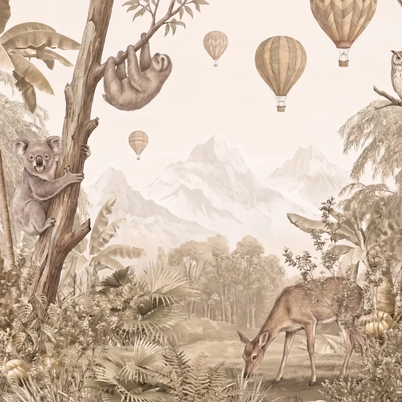 Parchment Jungle Crew Customised Wallpaper