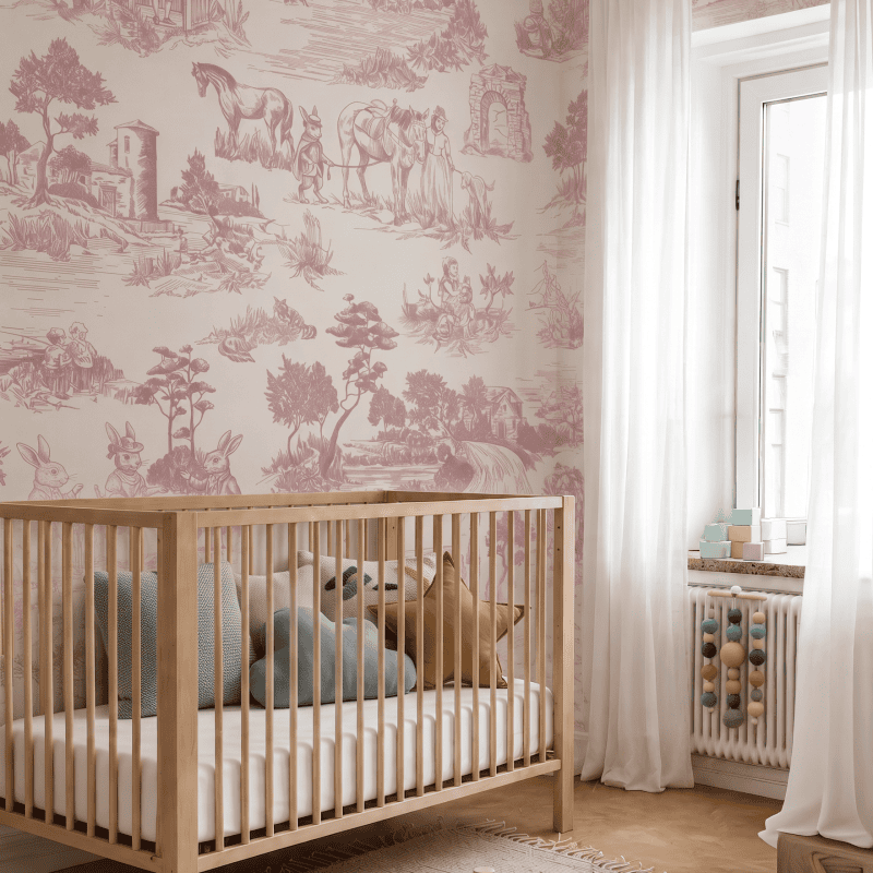pink pastoral tales kid room 2