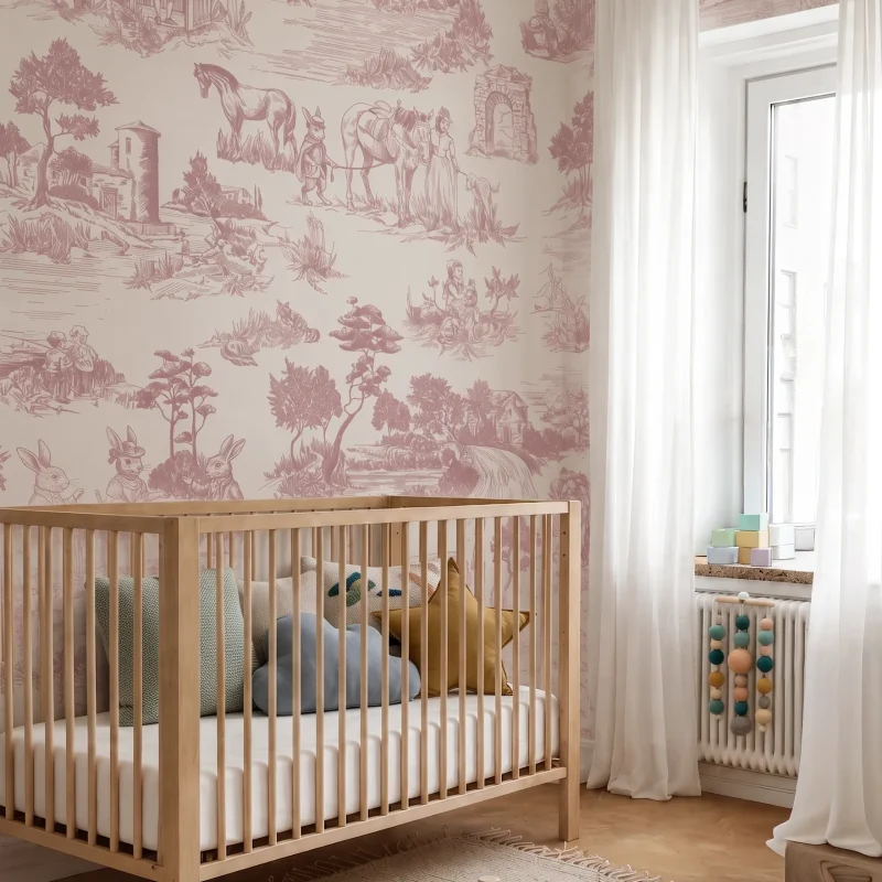 pink pastoral tales kid room 2