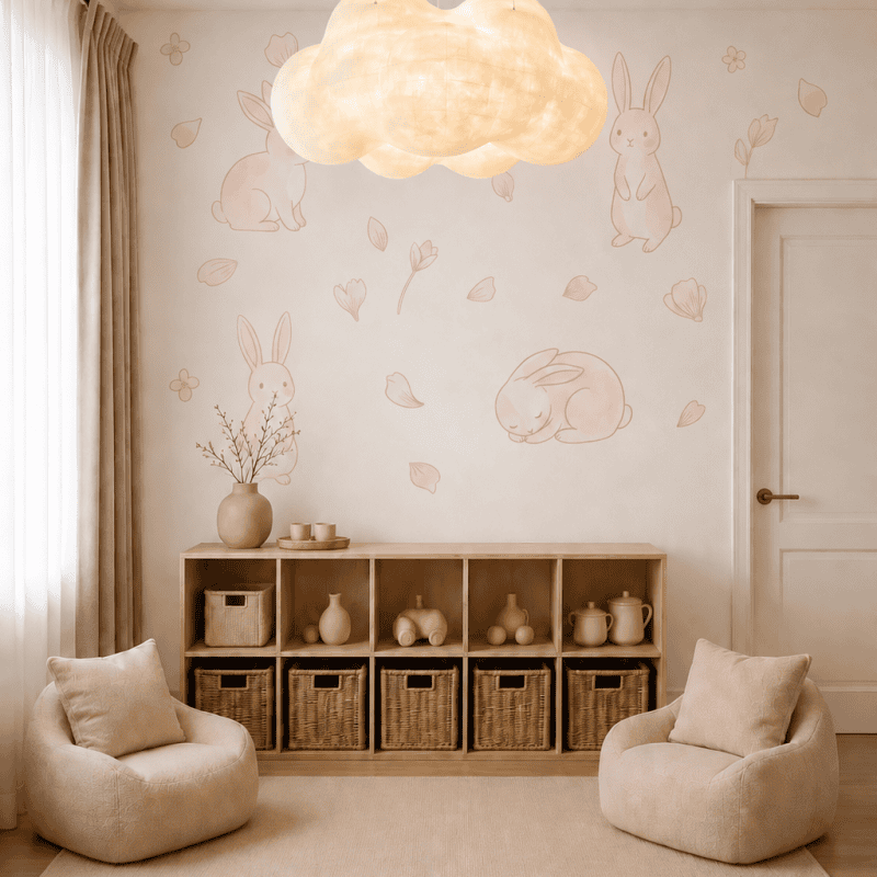 Blush Bunny Haven Nursery room