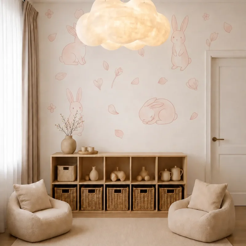 Blush Bunny Haven Nursery room