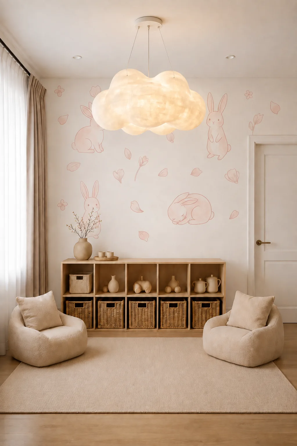 Blush Bunny Haven Nursery room