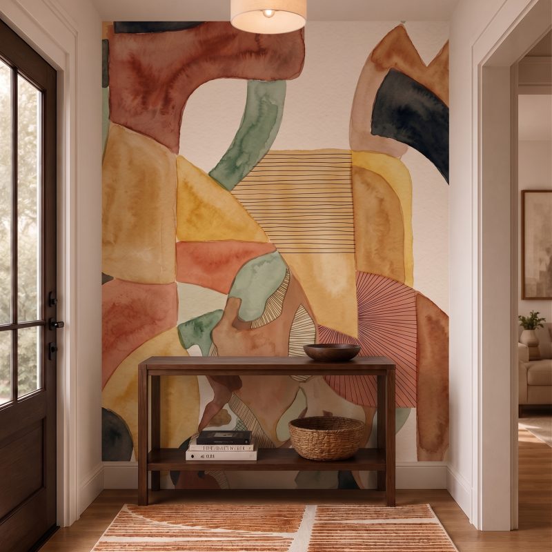 Ocher Strata foyer
