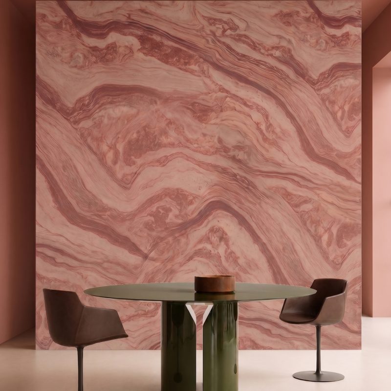 Terracotta Travertine dining1