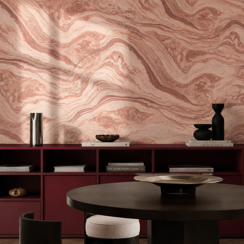 Terracotta Travertine dining2