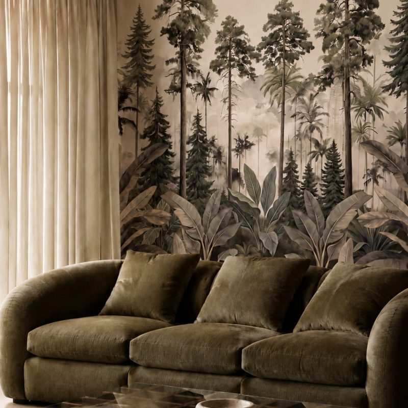 garden tapestry living room