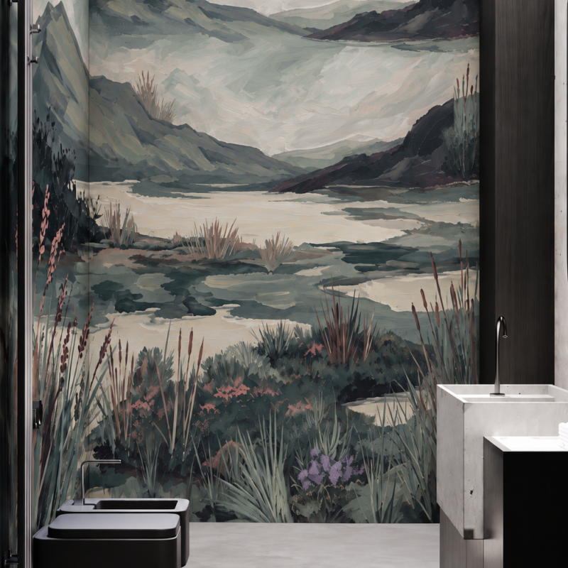 Earthly Mist bathroom