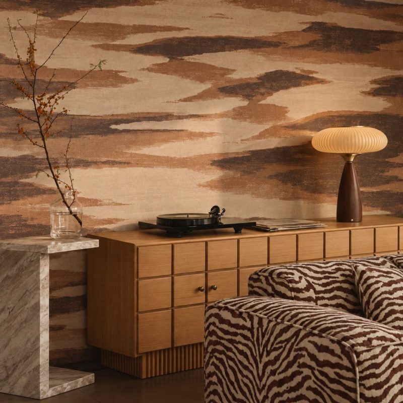 Mesa Walnut living room closeups