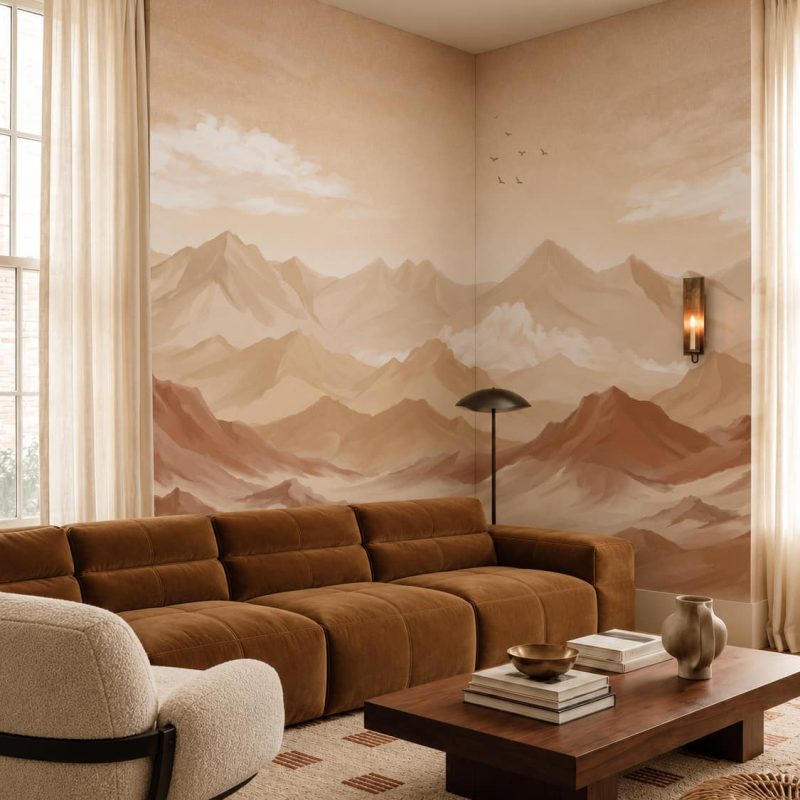 Ochre expanse living room
