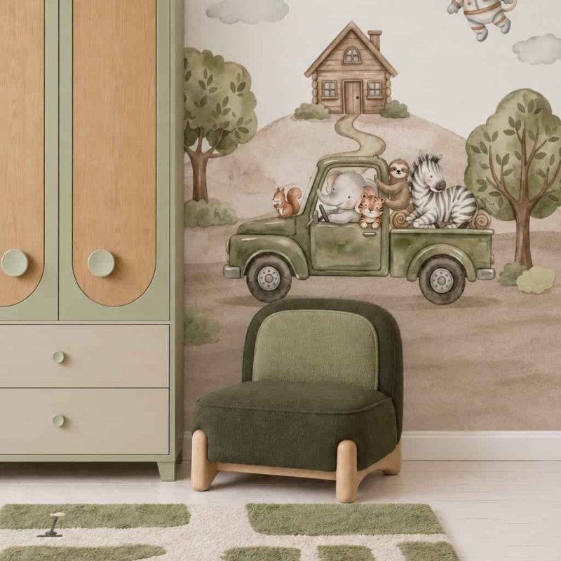 Safari Space Journey kids room