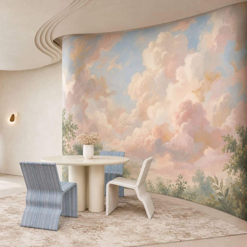 Seraphic Skies hotel corridor